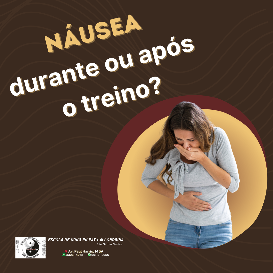 Read more about the article Náusea, durante ou após o treino?